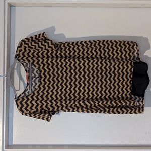 Pink Petal Size L Chevron Shirt